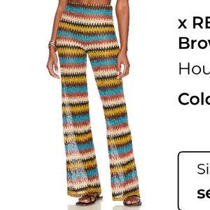 House of Harlow 1960 Multicolor Striped Flare Pants